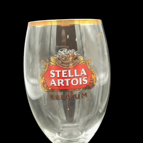 Set of 2 Stella Artois Chalice 40 CL Beer Glasses Pub Bar Goblet Man Cave Pair 8 - Picture 2 of 6